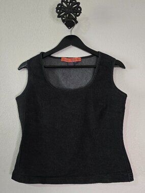 Devine Denim NY Size 10 Denim Stretch Tank Tip Y2K